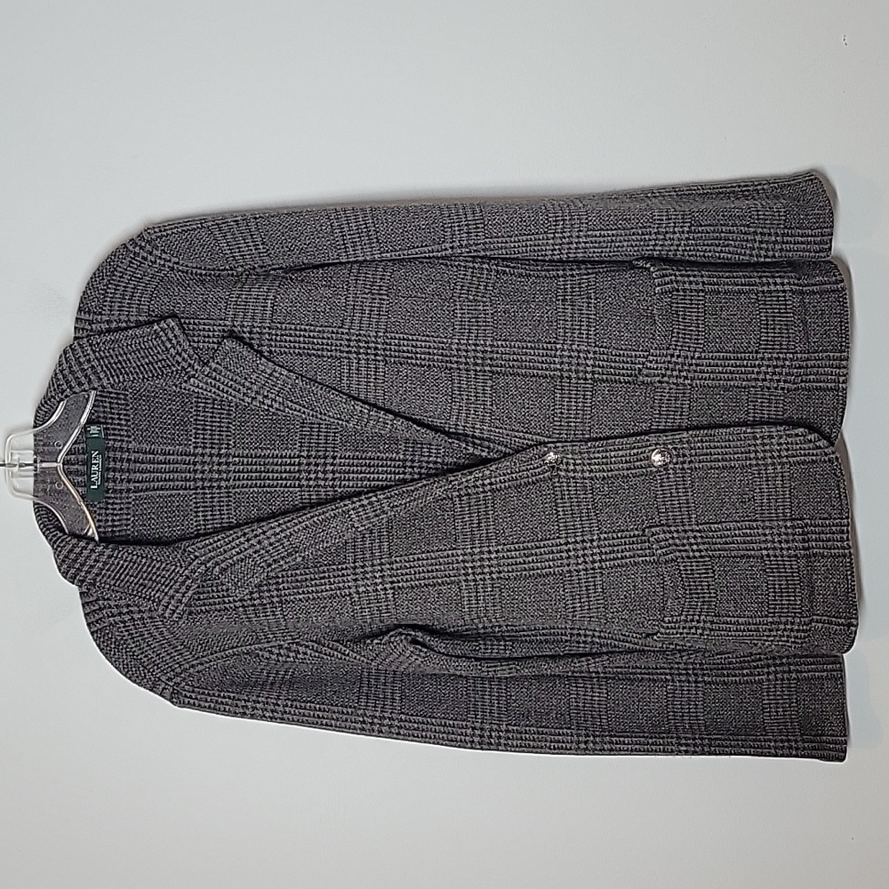 Ralph Lauren Lexington Wool Blend Gray 2 Button Blazer